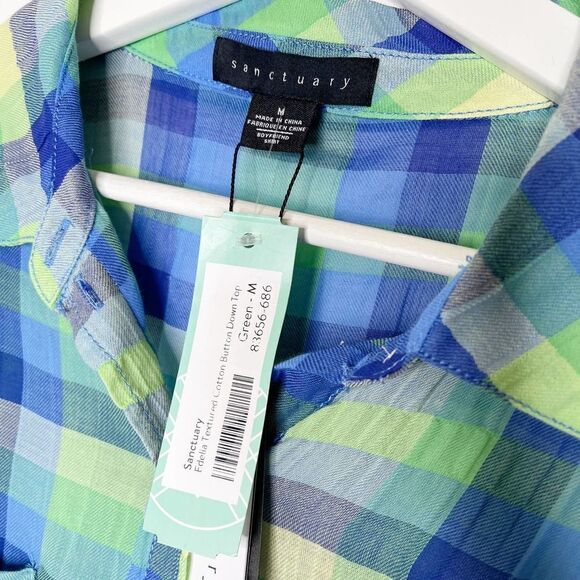 SANCTUARY Edela Textured Cotton Button Down - Picture 5 of 10